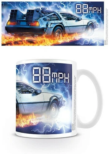 UK直輸入　マグカップ　Back to the Future　デロリアン　88MPH